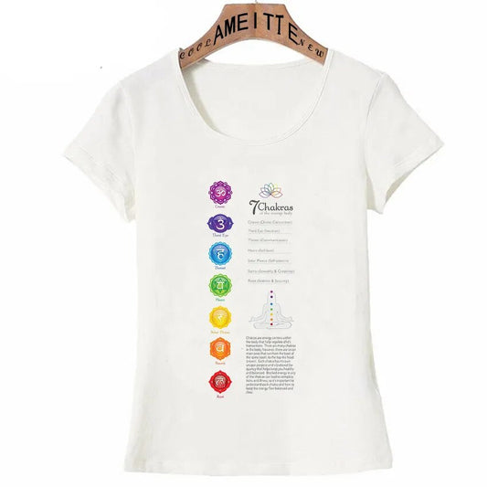 7 Chakras Scoop Neck T Shirt