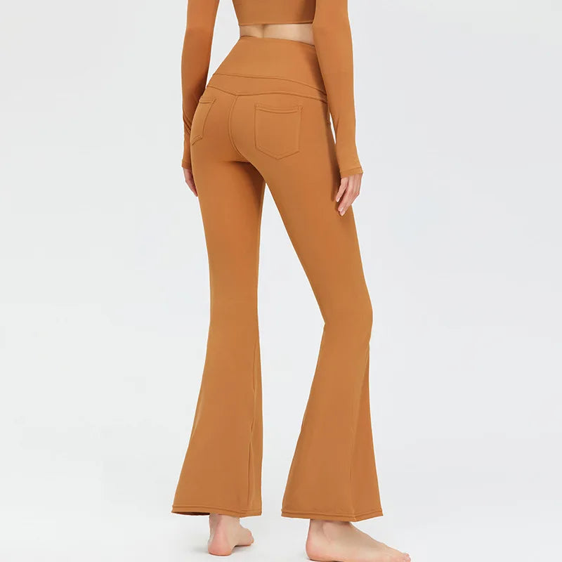 High Waist Yoga Flare Pants