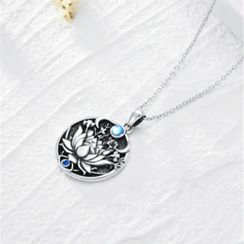 Spirit of Lotus Silver Necklace