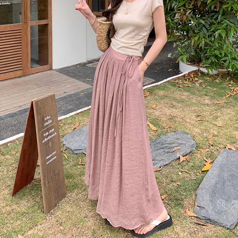 High Waist Wide Leg Pants