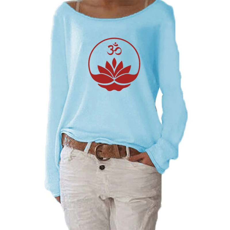 Lotus Flower Long Sleeve T Shirt