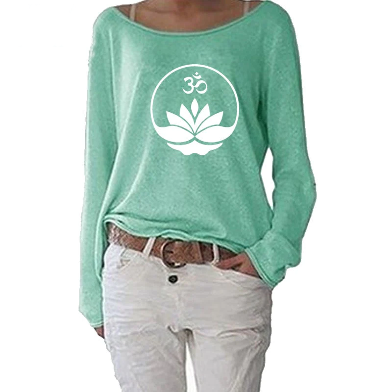 Lotus Flower Long Sleeve T Shirt