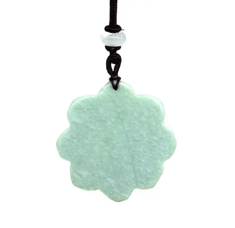 Jade Stone Flower Necklace