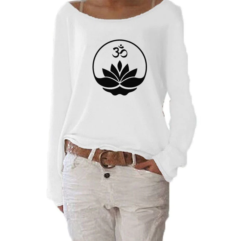 Lotus Flower Long Sleeve T Shirt
