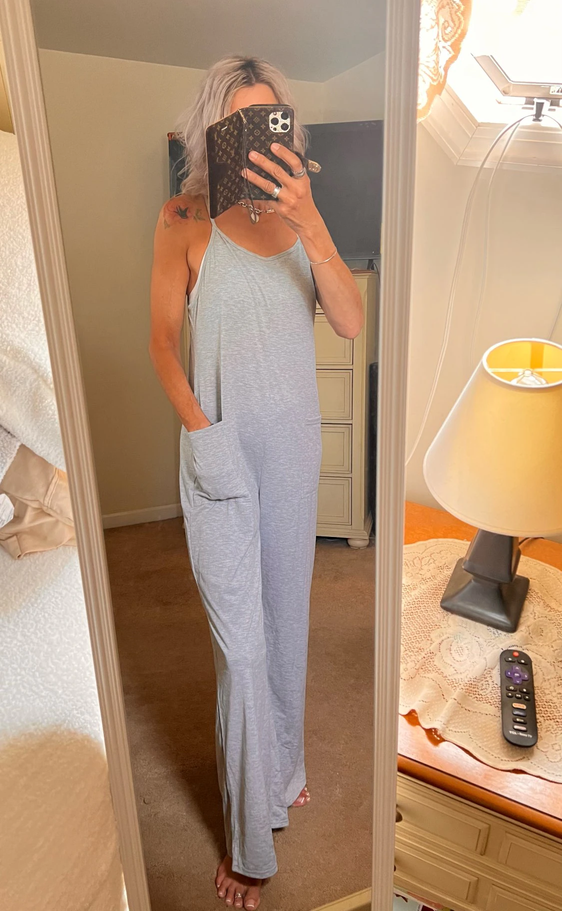 Spaghetti Strap Wide Leg Jumpsuit