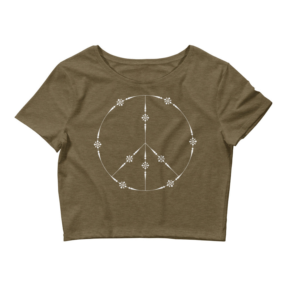 Peace Sign Crop Tee
