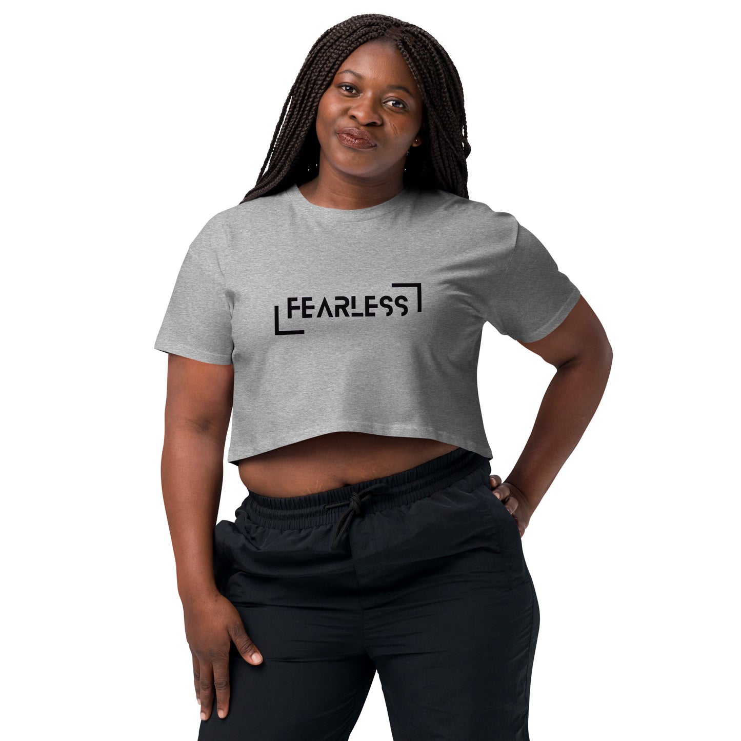Power Words FEARLESS Cropped T Shirt
