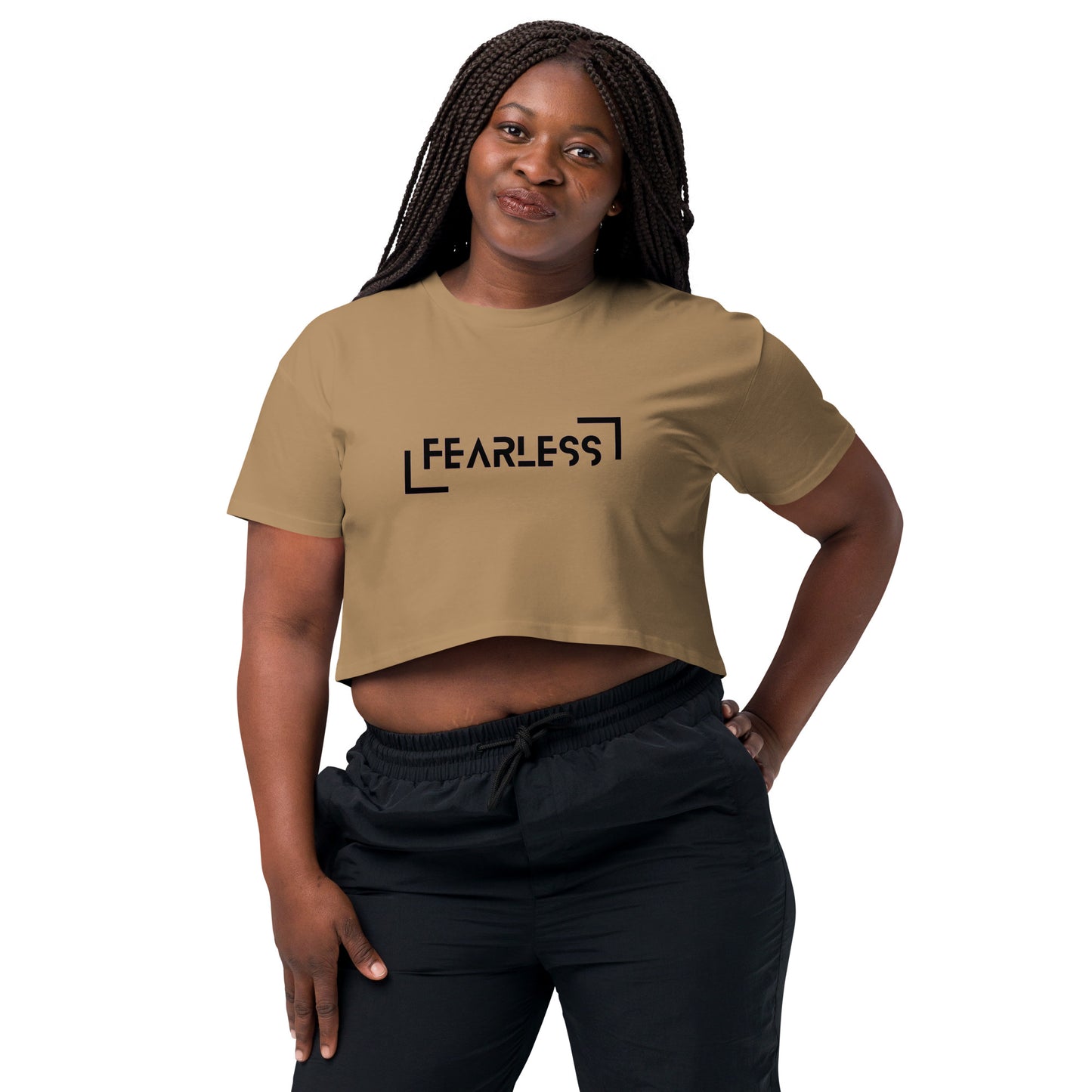 Power Words FEARLESS Cropped T Shirt