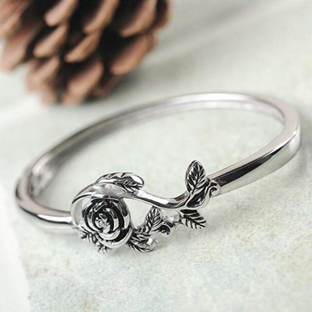 Silver Rose Ring