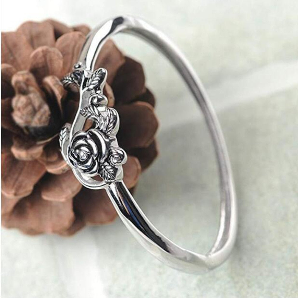 Silver Rose Ring