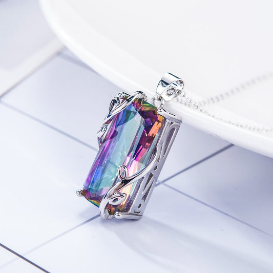 Rainbow Fire Mystic Topaz Necklace