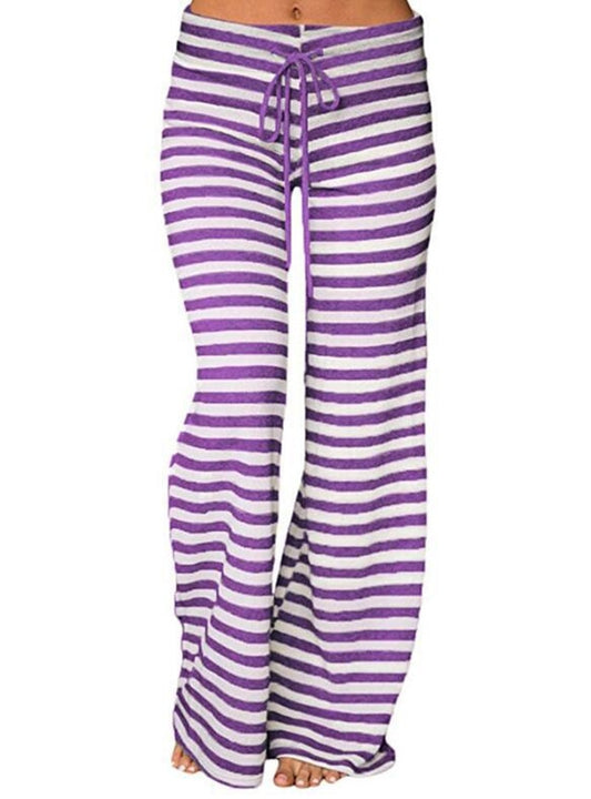 Striped Cotton Lounge Pants