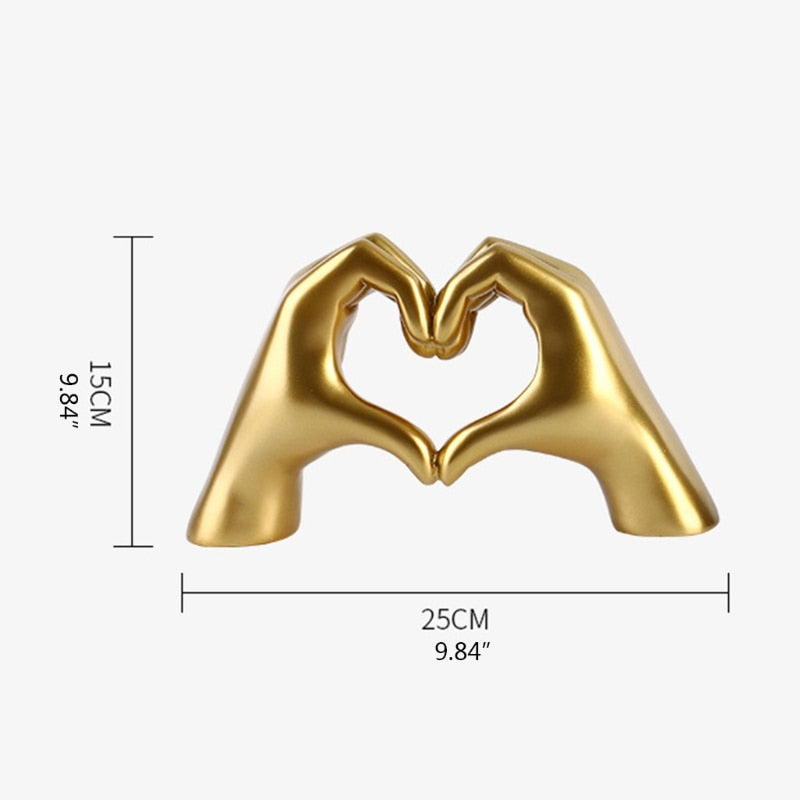 Hand Heart Figurine