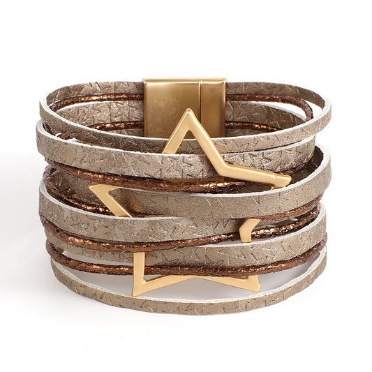 Star Layered Wrap Bracelet