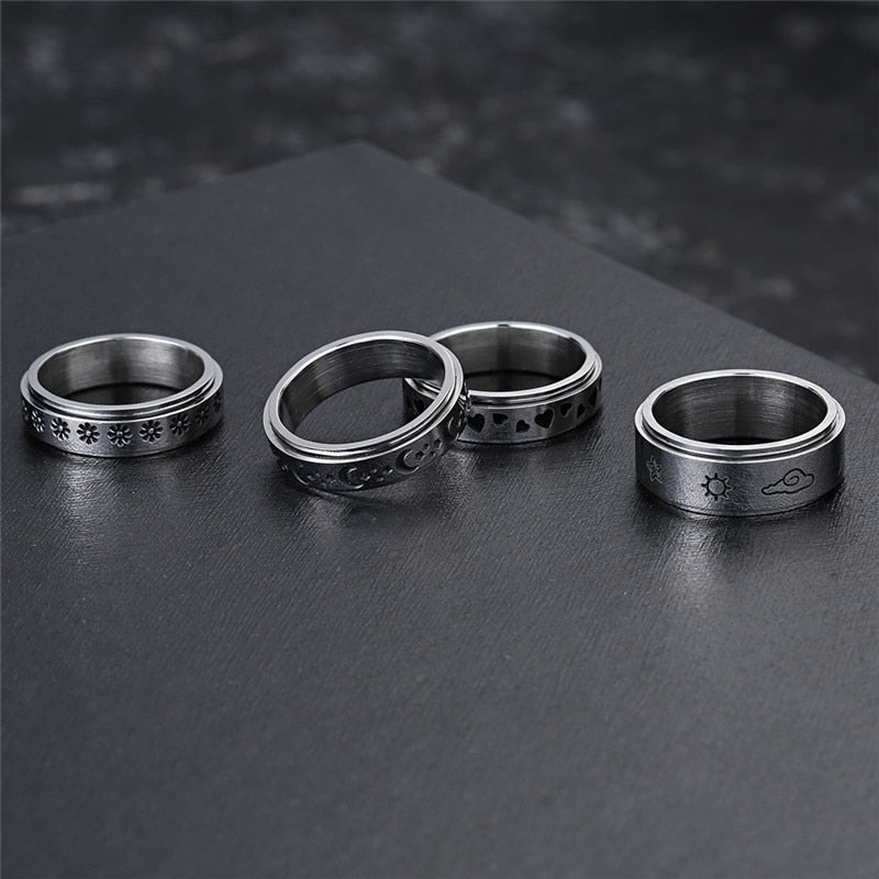 Moon Fidget Spinner Rings