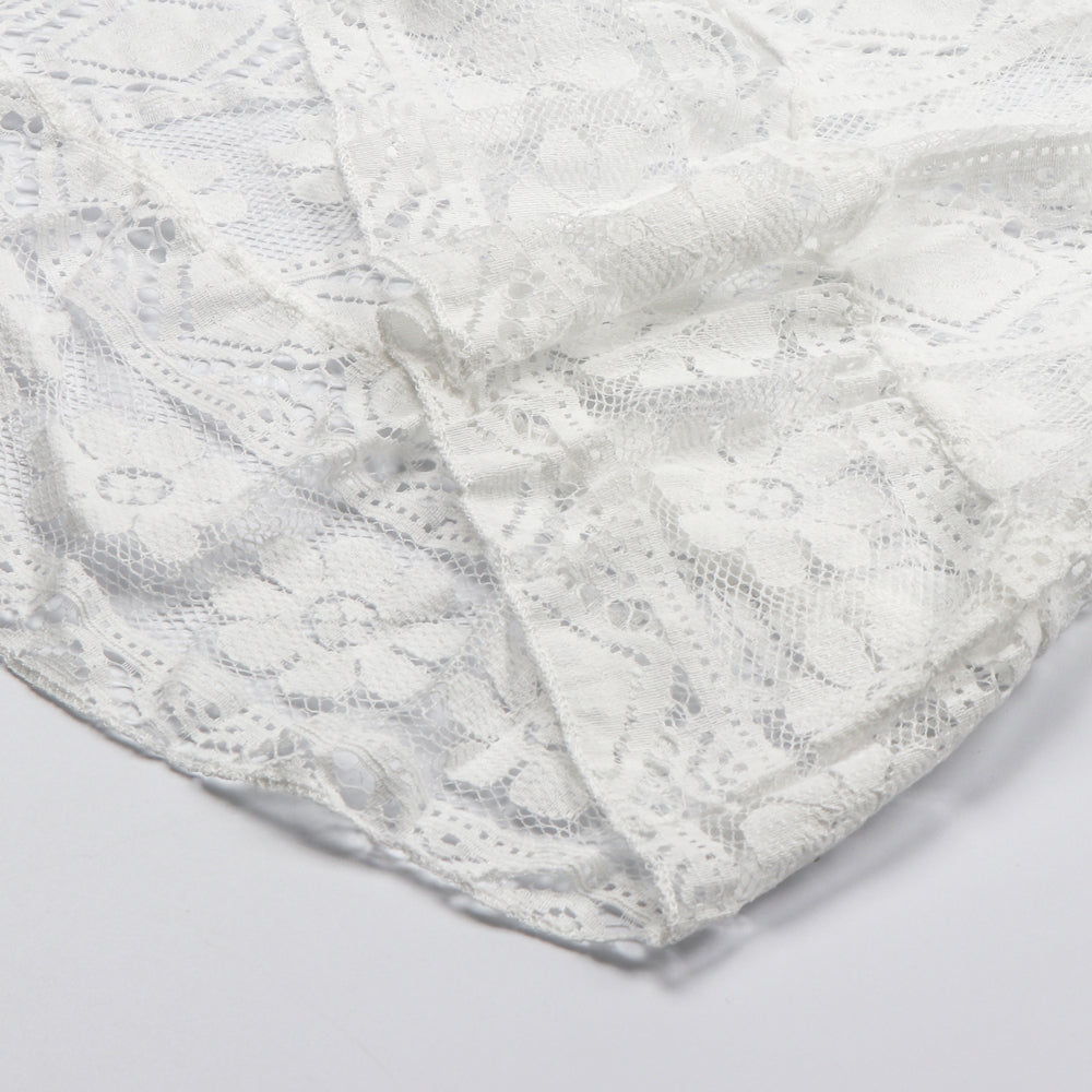 Lace V Neck Spaghetti Strap Sundress
