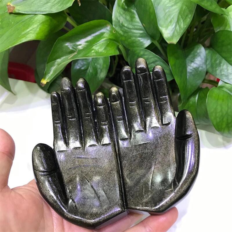 Carved Crystal & Stone Hands