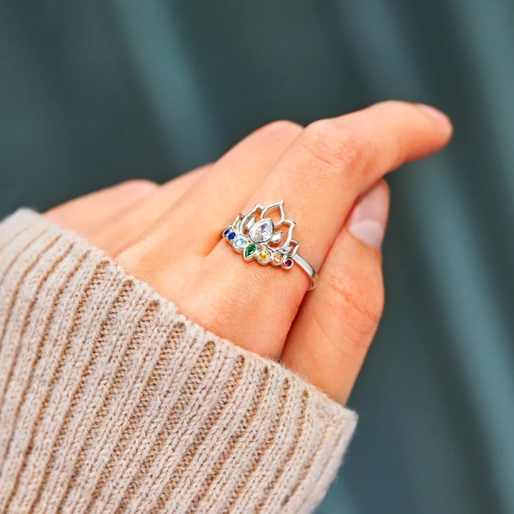 Rise Above Blooming Lotus Ring