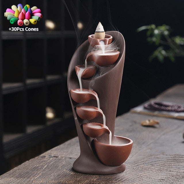 Spiral Backflow Incense Burner