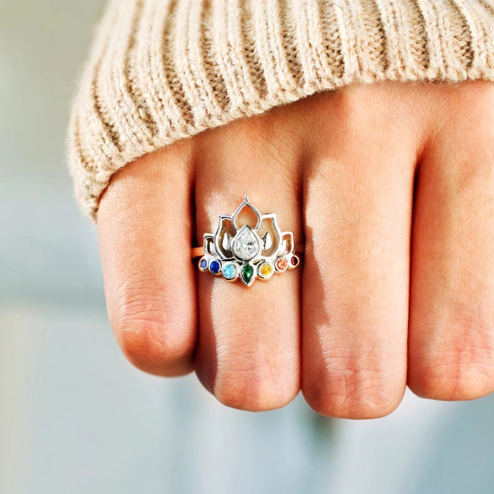 Rise Above Blooming Lotus Ring