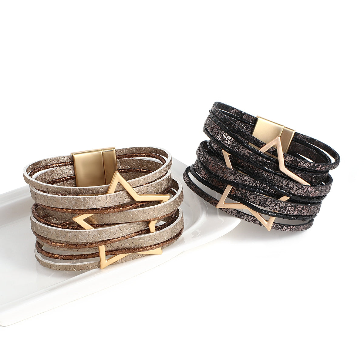 Star Layered Wrap Bracelet