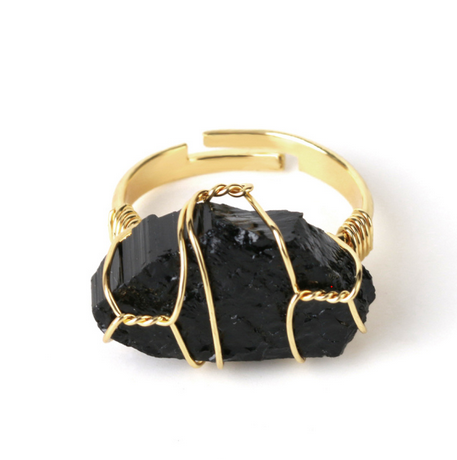 Crystal & Stone Wire Wrapped Rings