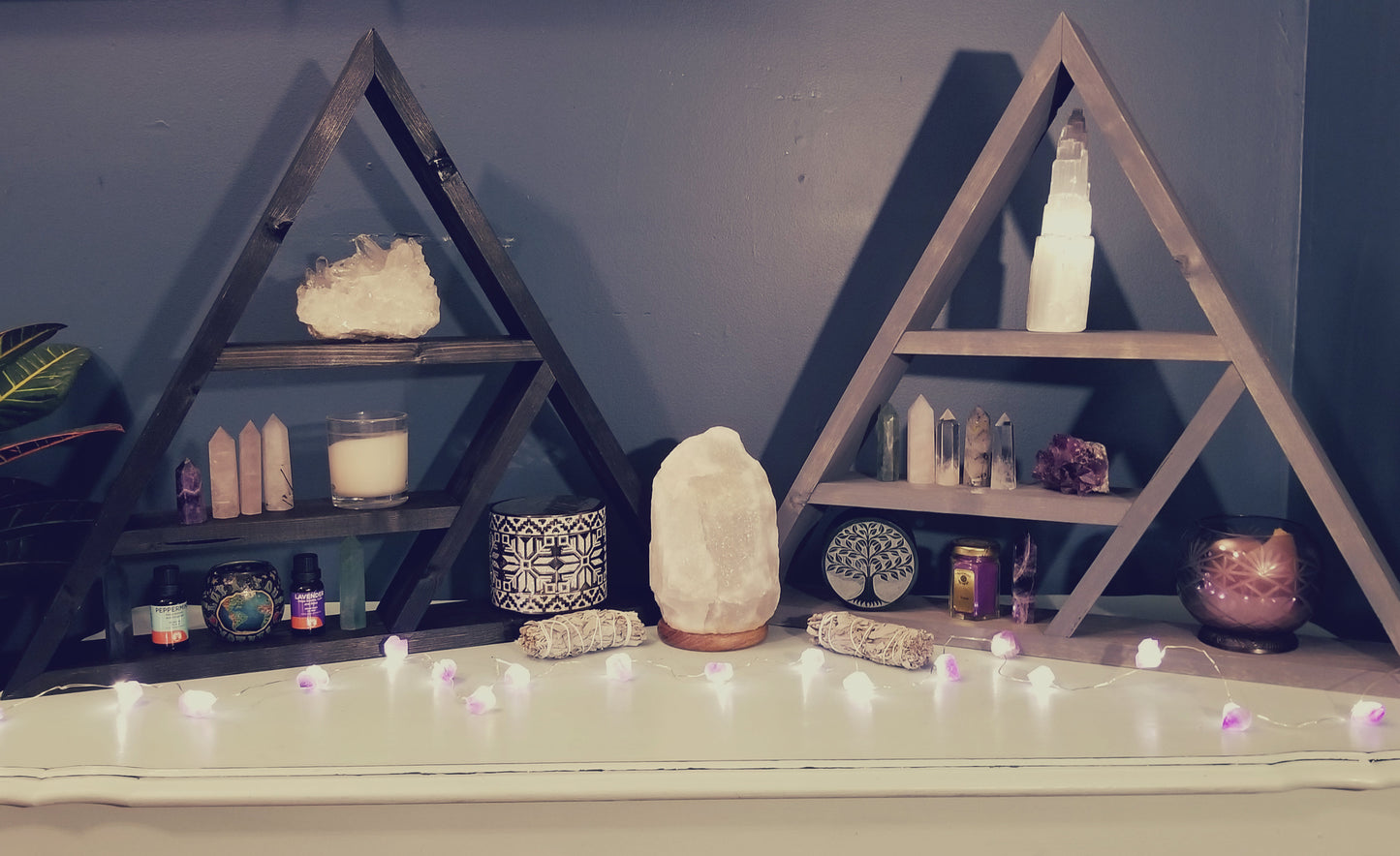 Handmade Triangle Display Shelf