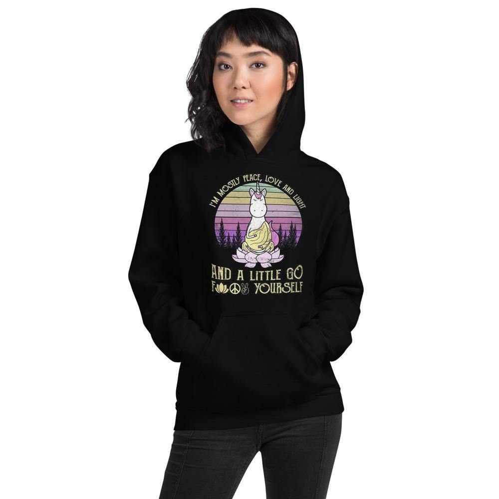 Peace, Love & Light Unicorn- Unisex Hoodie - SoulShyne Products