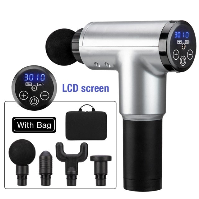 Deep Tissue Massage Gun with LCD Touch Screen