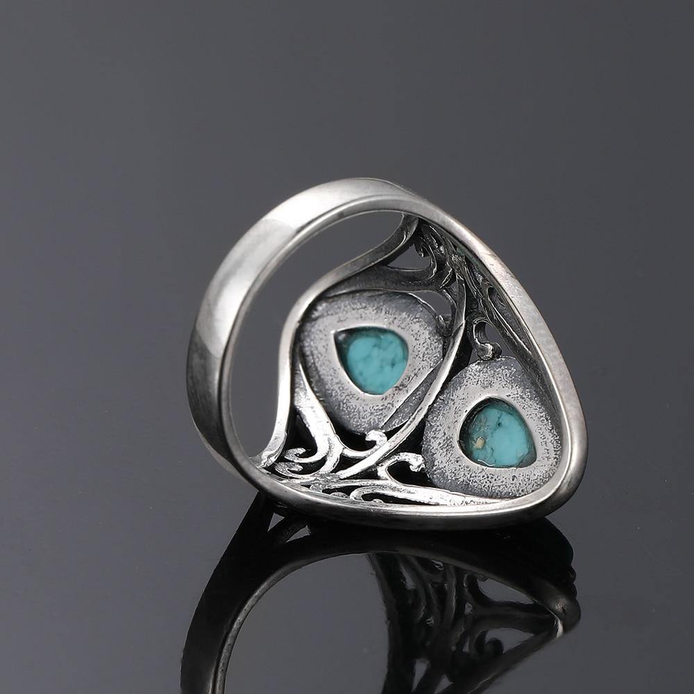 Turquoise Silver Ring - SoulShyne Products
