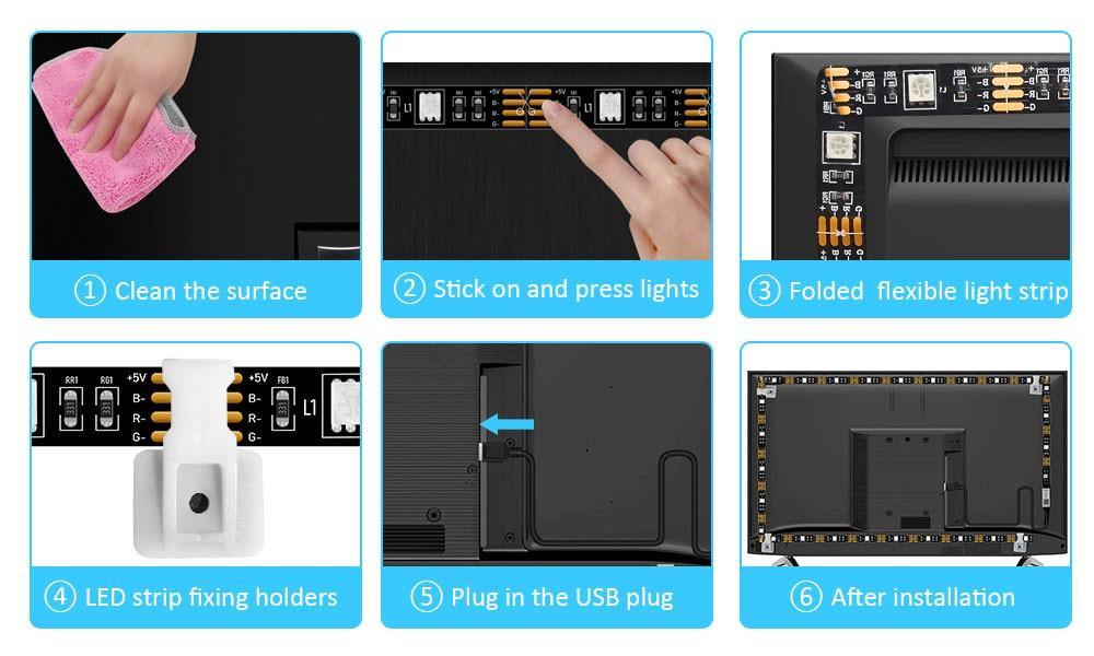 LED Backlight Strips- TV, Furniture, Cabinets, Bedroom Lighting - SoulShyne Products