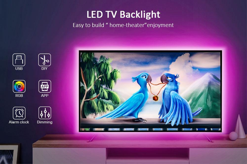 LED Backlight Strips- TV, Furniture, Cabinets, Bedroom Lighting - SoulShyne Products