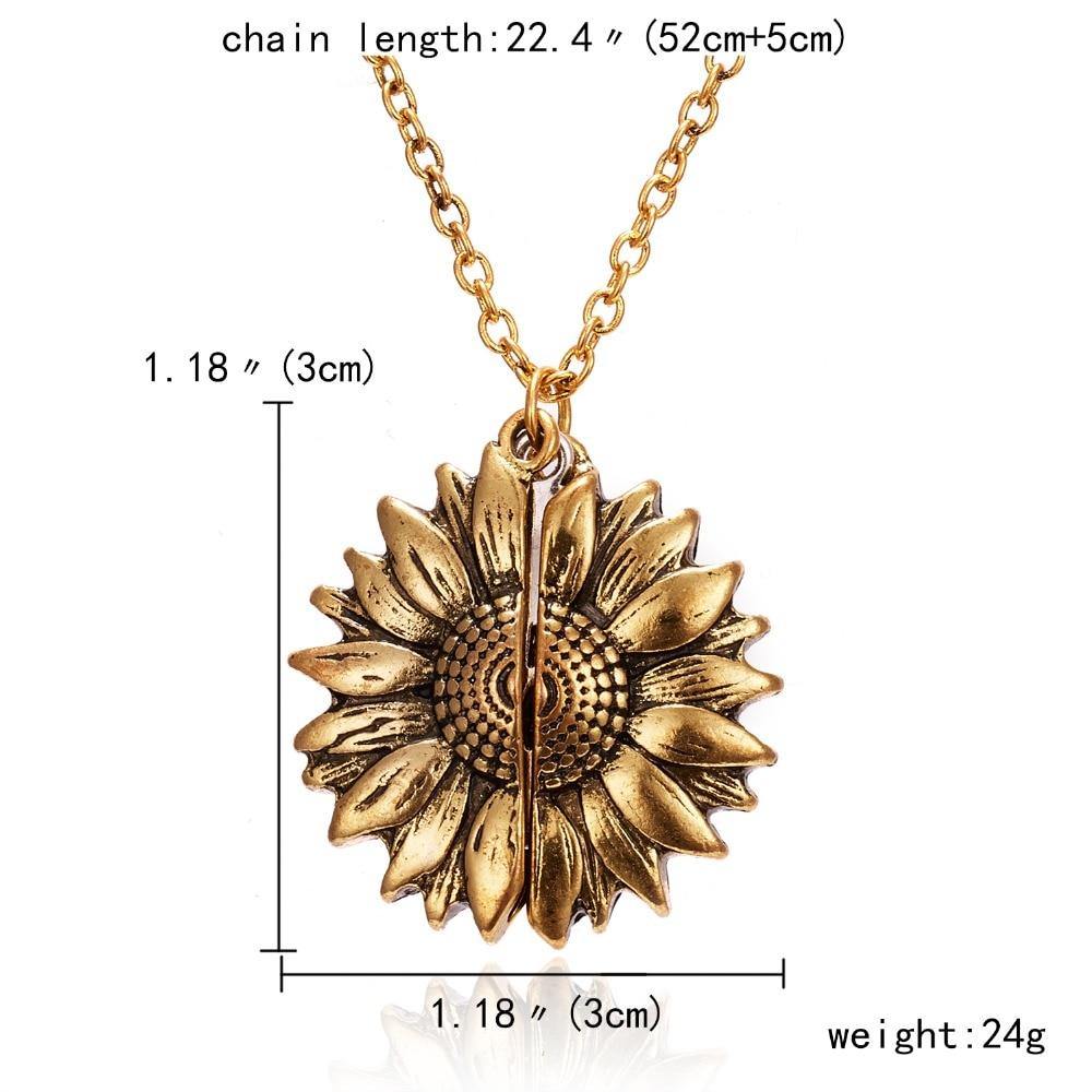 Sunflower Pendant Necklace - SoulShyne Products