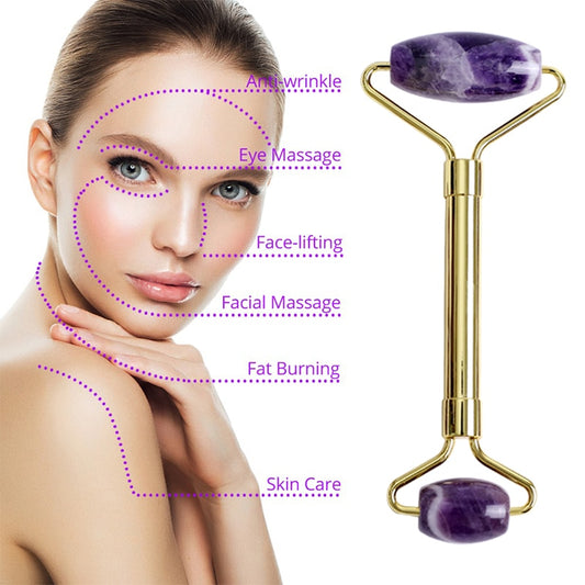 Amethyst Crystal Face Massage Roller