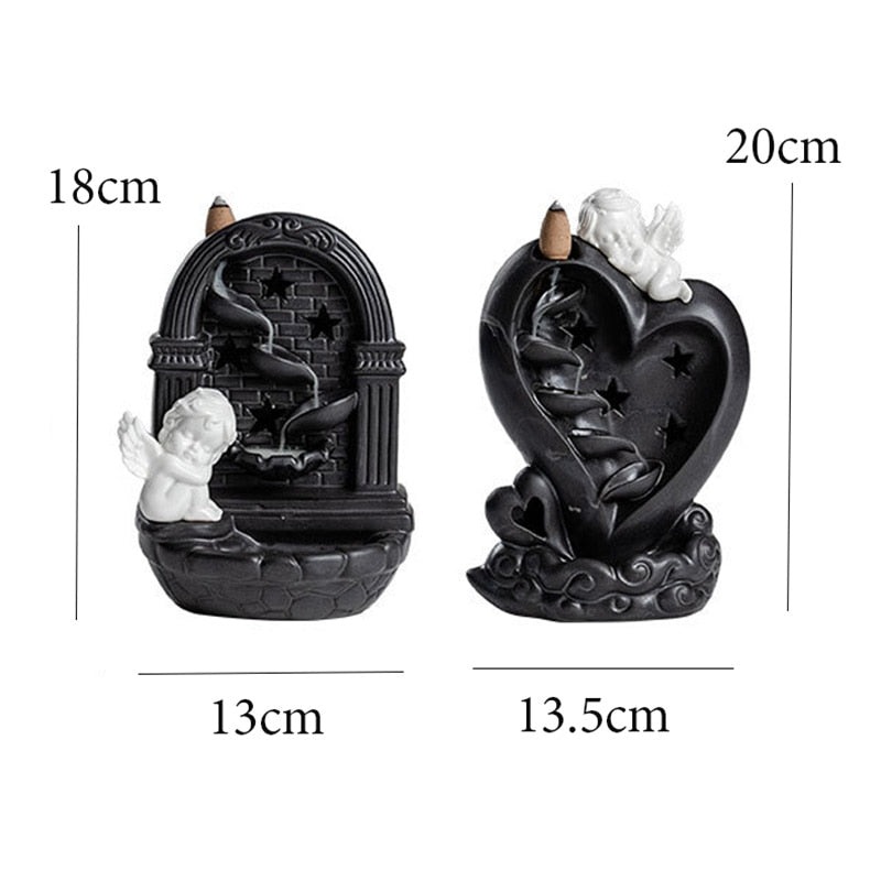 Angel LED Color Changing Backflow Incense Burner