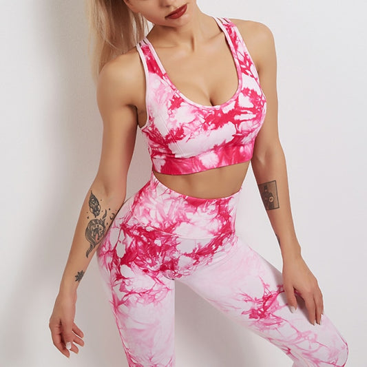 Tie Dye Sports Bra Yoga Top