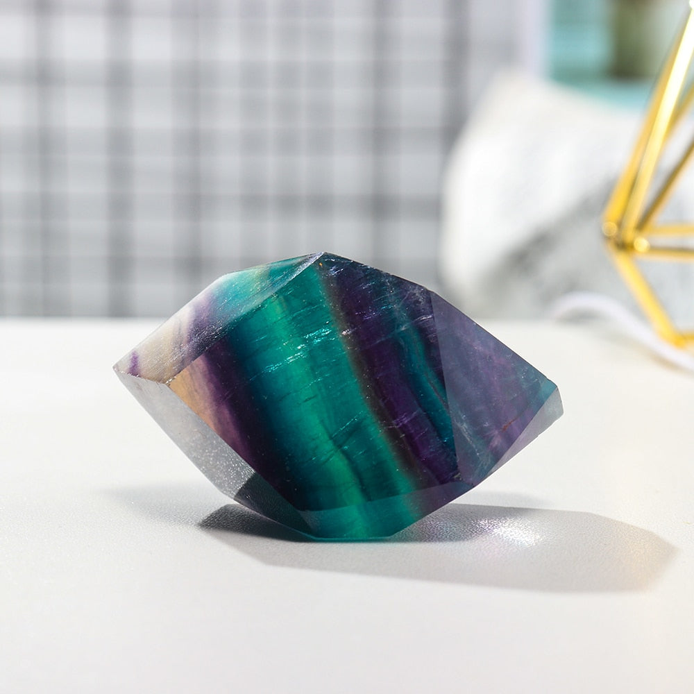 Rainbow Fluorite Mini Lamp
