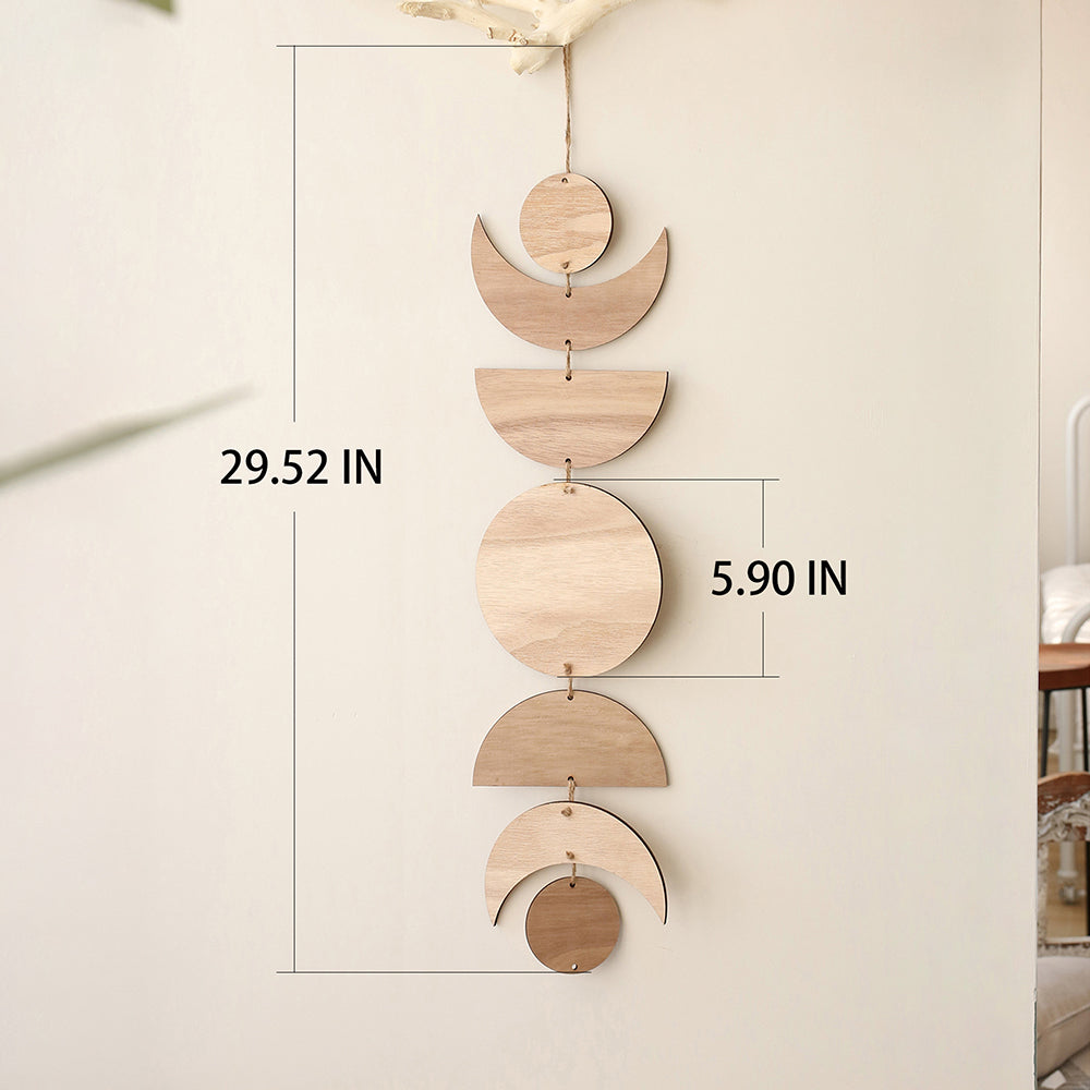 Wooden Moon Phase Wall Decor
