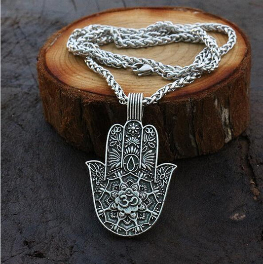 Hamsa Pendant Men's Necklace