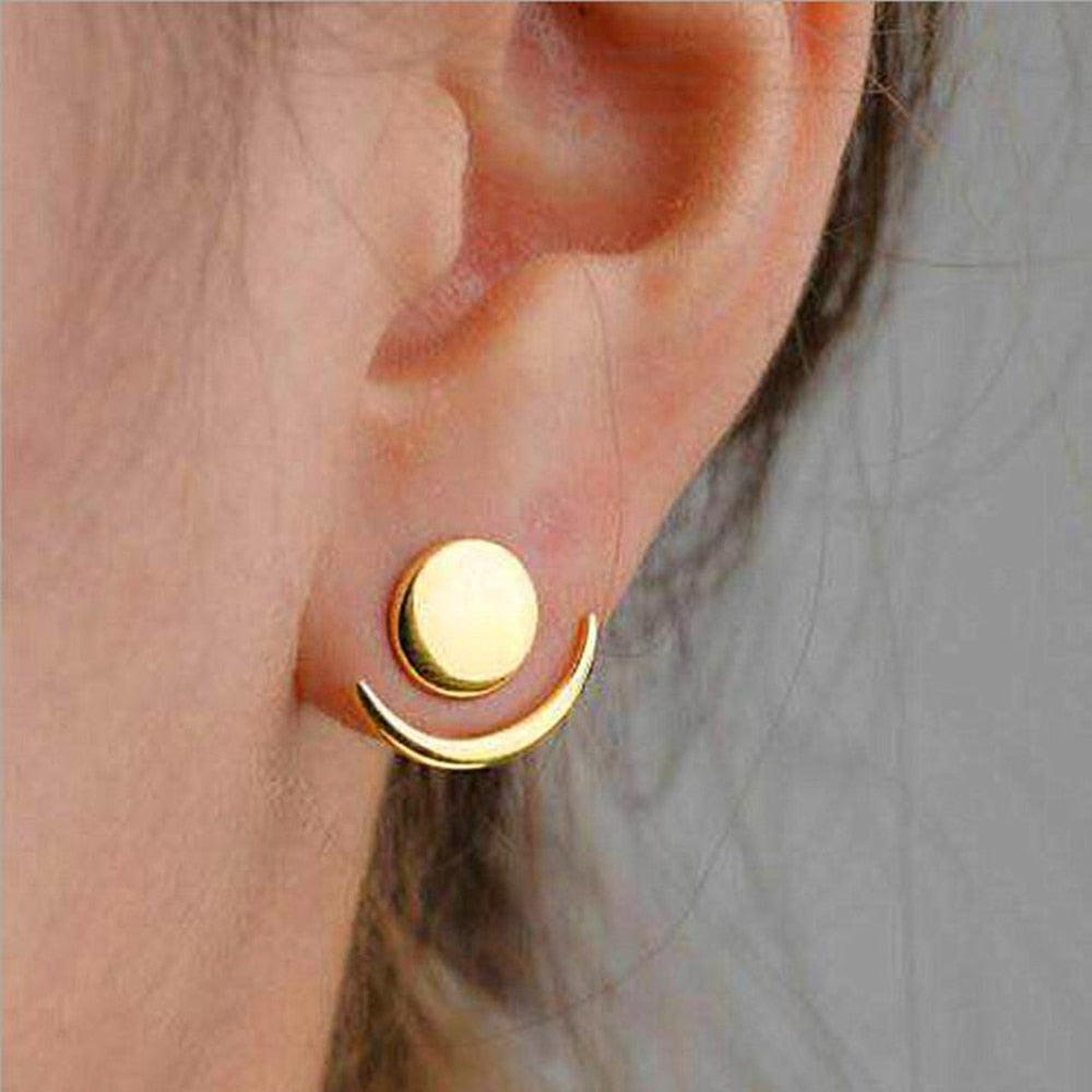 Crescent Moon Phase Earrings