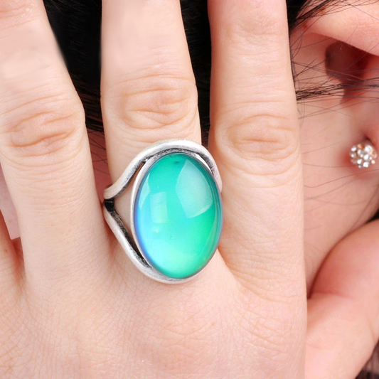 Large Boho Color Changing Mood Ring