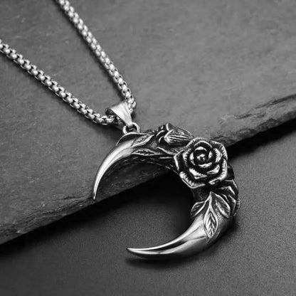 Moon & Rose Necklace