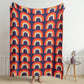 Rainbow Knitted Cotton Blanket