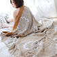 Mocha Mandala Cotton Reversible Blanket