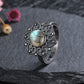 Crystal Hmong Heart Sun Ring