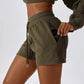 High Waist Drawstring Shorts