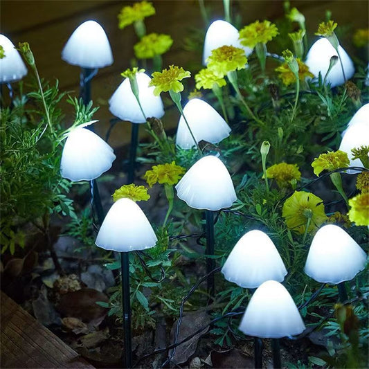 Mushroom Fairy Lights Solar Outdoor