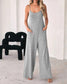 Spaghetti Strap Wide Leg Jumpsuit