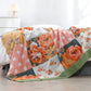 Vintage Floral Patchwork Cotton Reversible Blanket