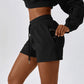High Waist Drawstring Shorts